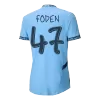 FODEN #47 Manchester City Home Authentic Soccer Jersey 2024/25 - UCL - gogoalshop