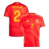 CARVAJAL #2 Spain Home Soccer Jersey EURO 2024 - gogoalshop