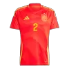 CARVAJAL #2 Spain Home Soccer Jersey EURO 2024 - gogoalshop