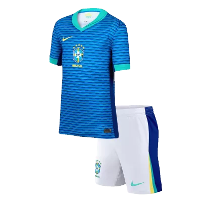 Brazil Away Kids Soccer Jerseys Kit Copa America 2024 - gogoalshop
