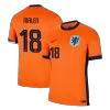 MALEN #18 Netherlands Home Soccer Jersey EURO 2024 - gogoalshop