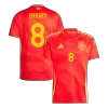 FABIÁN #8 Spain Home Soccer Jersey EURO 2024 - gogoalshop