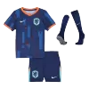 Netherlands Away Kids Soccer Jerseys Full Kit EURO 2024 - gogoalshop