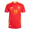 LAMINE YAMAL #19 Spain Home Authentic Soccer Jersey EURO 2024 - gogoalshop