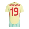 LAMINE YAMAL #19 Spain Away Authentic Soccer Jersey EURO 2024 - gogoalshop