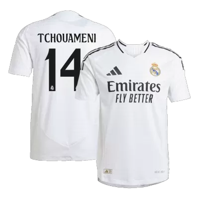 TCHOUAMENI #14 Real Madrid Home Authentic Soccer Jersey 2024/25 - gogoalshop