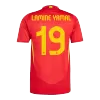 LAMINE YAMAL #19 Spain Home Authentic Soccer Jersey EURO 2024 - gogoalshop