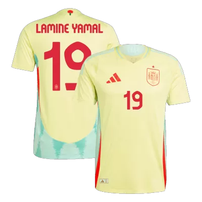 LAMINE YAMAL #19 Spain Away Authentic Soccer Jersey EURO 2024 - gogoalshop