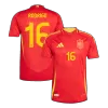 RODRIGO #16 Spain Home Authentic Soccer Jersey EURO 2024 - gogoalshop