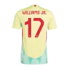 WILLIAMS JR. #17 Spain Away Authentic Soccer Jersey EURO 2024 - gogoalshop