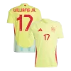 WILLIAMS JR. #17 Spain Away Soccer Jersey EURO 2024 - gogoalshop