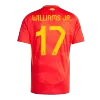 WILLIAMS JR. #17 Spain Home Soccer Jersey EURO 2024 - gogoalshop