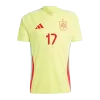 WILLIAMS JR. #17 Spain Away Soccer Jersey EURO 2024 - gogoalshop