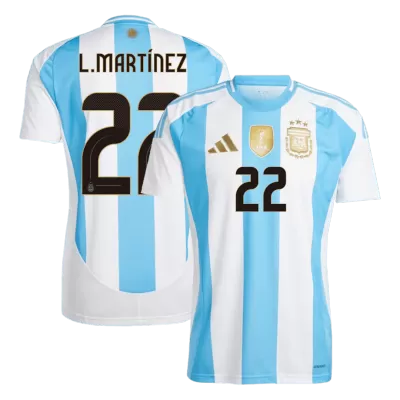 L.MARTÍNEZ #22 Argentina Home Soccer Jersey 2024 - gogoalshop