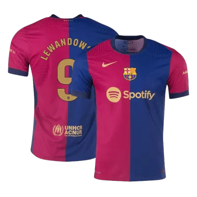 LEWANDOWSKI #9 Barcelona Home Authentic Soccer Jersey 2024/25 - gogoalshop