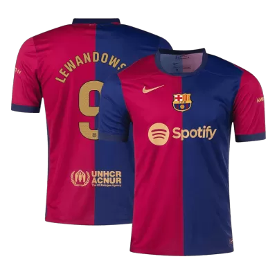 LEWANDOWSKI #9 Barcelona Home Soccer Jersey 2024/25 - gogoalshop