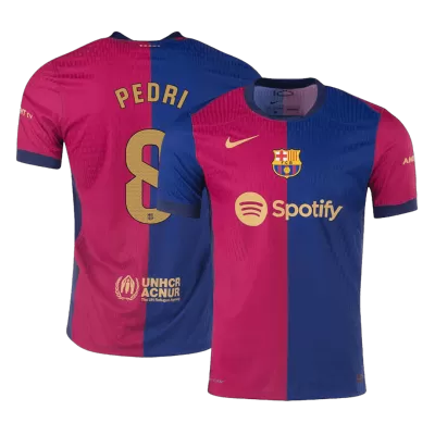 PEDRI #8 Barcelona Home Authentic Soccer Jersey 2024/25 - gogoalshop