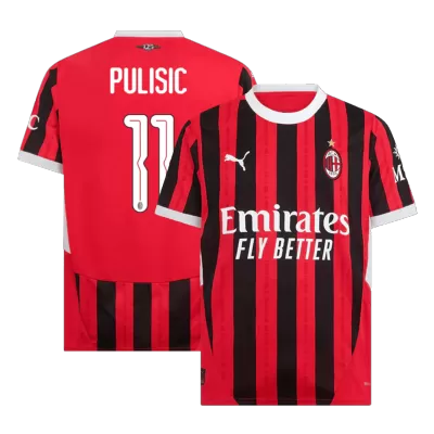 PULISIC #11 AC Milan Home Soccer Jersey 2024/25 - UCL - gogoalshop