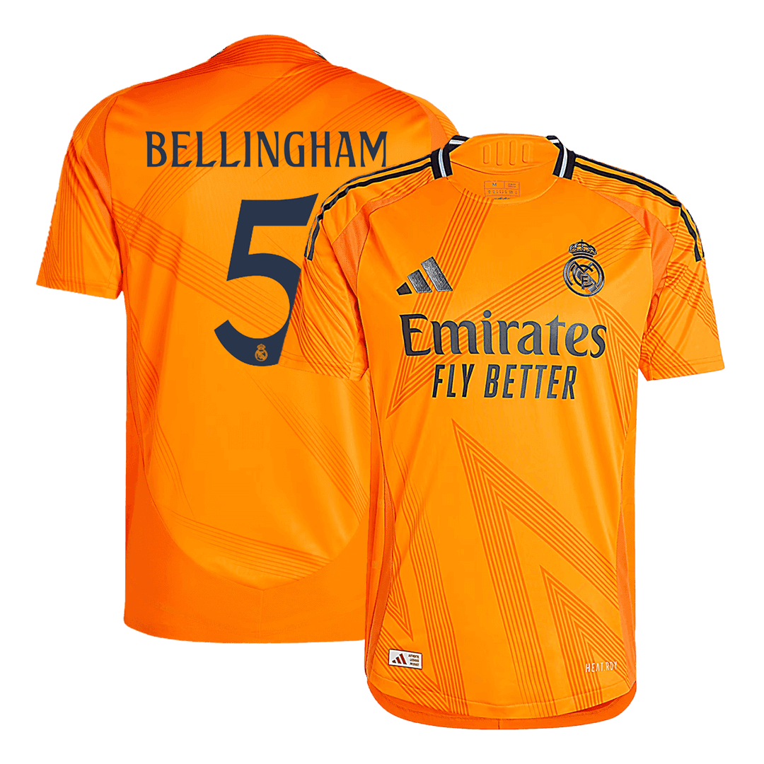 BELLINGHAM 5 Real Madrid Away Authentic Soccer Jersey 2024/25