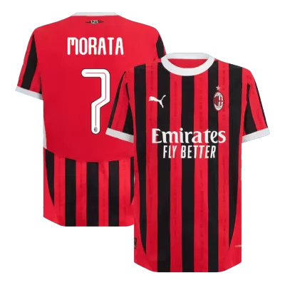 MORATA #7 AC Milan Home Authentic Soccer Jersey 2024/25 - UCL - gogoalshop