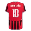 RAFA LEÃO #10 AC Milan Home Authentic Soccer Jersey 2024/25 - UCL - gogoalshop