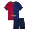 Barcelona Home Kids Soccer Jerseys Kit 2024/25 Spotify Logo Without Text - gogoalshop