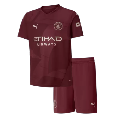 Manchester City Third Away Kids Soccer Jerseys Kit 2024/25 - gogoalshop