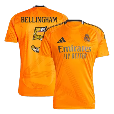 BELLINGHAM #5 Real Madrid Away Soccer Jersey 2024/25 - Bear Champ Font - gogoalshop