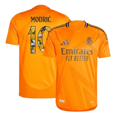 MODRIĆ #10 Real Madrid Away Authentic Soccer Jersey 2024/25 - Bear Champ Font - gogoalshop