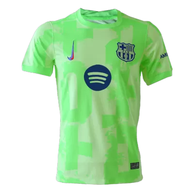 Barcelona Third Away Soccer Jersey 2024/25 - Spotify Logo Without Text - gogoalshop