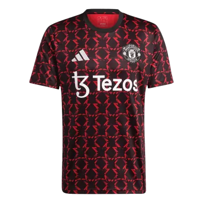 Manchester United Pre-Match Soccer Jersey 2024/25 Red&Black - gogoalshop