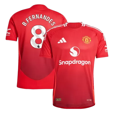 B.FERNANDES #8 Manchester United Home Authentic Soccer Jersey 2024/25 - gogoalshop