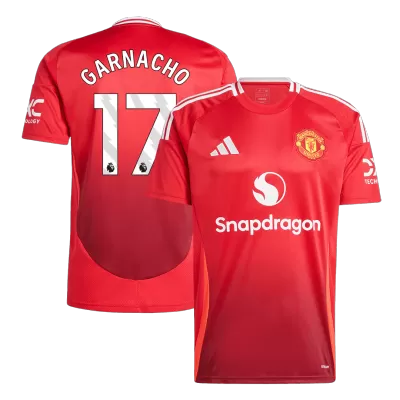 GARNACHO #17 Manchester United Home Soccer Jersey 2024/25 - gogoalshop