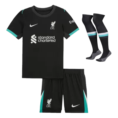 Liverpool Away Kids Soccer Jerseys Full Kit 2024/25 - gogoalshop