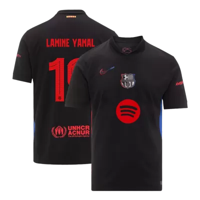 LAMINE YAMAL #19 Barcelona Away Soccer Jersey 2024/25 - UCL (Spotify Logo Without Text) - gogoalshop