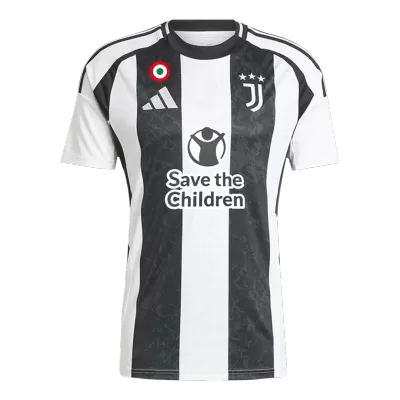 Juventus Home Soccer Jersey 2024/25- Save The Children Sponsor - gogoalshop