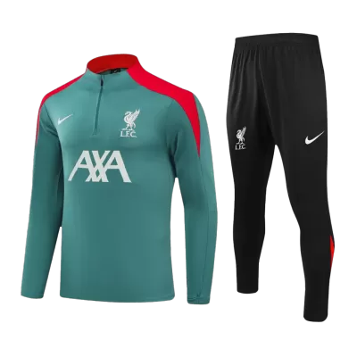 Kid's Liverpool Zipper Sweatshirt Kit(Top+Pants) 24/25 - gogoalshop