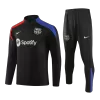 Kid's Barcelona Zipper Sweatshirt Kit(Top+Pants) 24/25 - gogoalshop