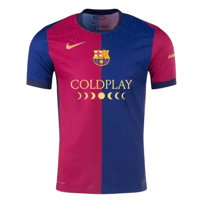 Barcelona Home Authentic Soccer Jersey 2024/25 - COLDPLAY - gogoalshop