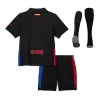 Barcelona Away Kids Soccer Jerseys Full Kit 2024/25 - Spotify Logo Without Text - gogoalshop