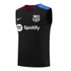 Barcelona Pre-Match Sleeveless Top 2024/25 Black - gogoalshop