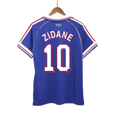 Vintage Soccer Jersey ZIDANE #10 France Home 1998 - gogoalshop