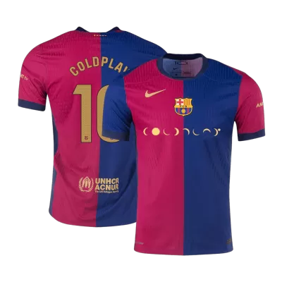 COLDPLAY #10 Barcelona Home Authentic Soccer Jersey 2024/25 - gogoalshop