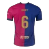 GAVI #6 Barcelona Home Authentic Soccer Jersey 2024/25 - Spotify Logo Without Text - gogoalshop