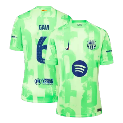 GAVI #6 Barcelona Third Away Soccer Jersey 2024/25 - UCL（Spotify Logo Without Text） - gogoalshop