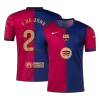 F.DE JONG #21 Barcelona Home Soccer Jersey 2024/25 - Spotify Logo Without Text - gogoalshop