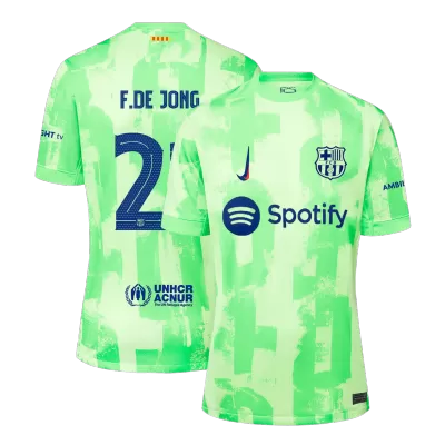 F.DE JONG #21 Barcelona Third Away Soccer Jersey 2024/25 - UCL - gogoalshop