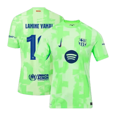 LAMINE YAMAL #19 Barcelona Third Away  Authentic Soccer Jersey 2024/25- UCL（Spotify Logo Without Text） - gogoalshop