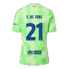 F.DE JONG #21 Barcelona Third Away Authentic Soccer Jersey 2024/25 - UCL - gogoalshop