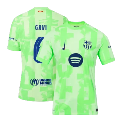 GAVI #6 Barcelona Third Away Authentic Soccer Jersey 2024/25- UCL（Spotify Logo Without Text） - gogoalshop